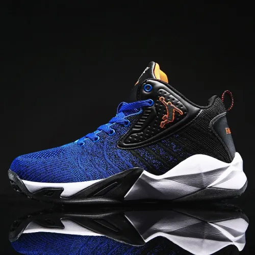 Basketball Shoes Men  Air Cushion Basketball Sneakers High-top Shockproof Couple Shoes Anti-slip Basket Shoes 36-46