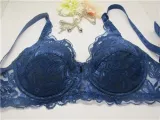 Top Women Underwear Sexy Push up bras 3/4 Cup Padded Lace Sheer Bra Cup B ONLY women bra