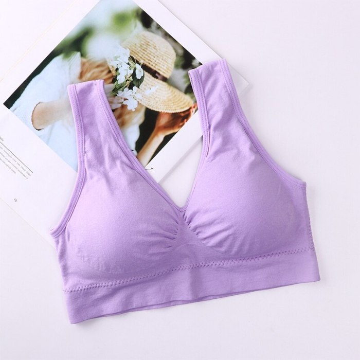Plus Size Bras For Women Seamless Bra With Pads Big Size 4XL 5XL Bralette Push Up Brassiere Bra Vest Wireless Active Bra