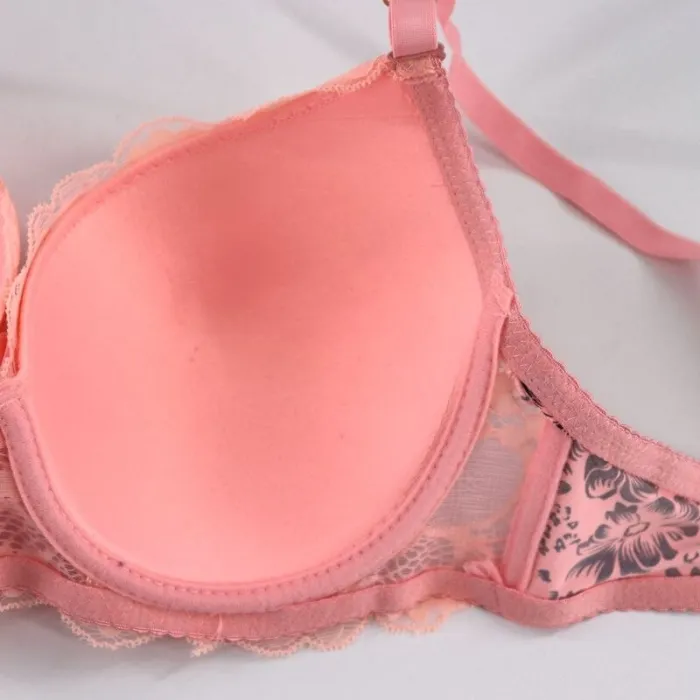 PariFairy Lace Bras for Women Lingerie Floral Unlined Underwired Bra Sexy Floral Print Bra Underwire Brassiere Underwear BH