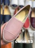 Moccasins Shallow Mouth Slip On Soft Knitting Flats For Women Fashion Comfortable Genuine Leather Women Shoe Size35-42