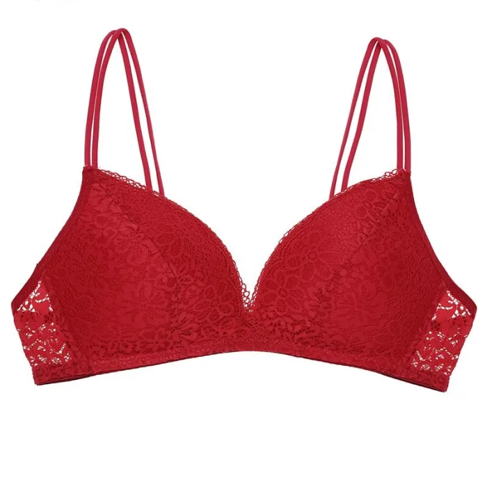 FINETOO Women Bra Sexy Lace Bralette Floral Wireless Bra Female Underwear A B Cup Sexy Lingerie Soft Solid Color Bras Brassiere
