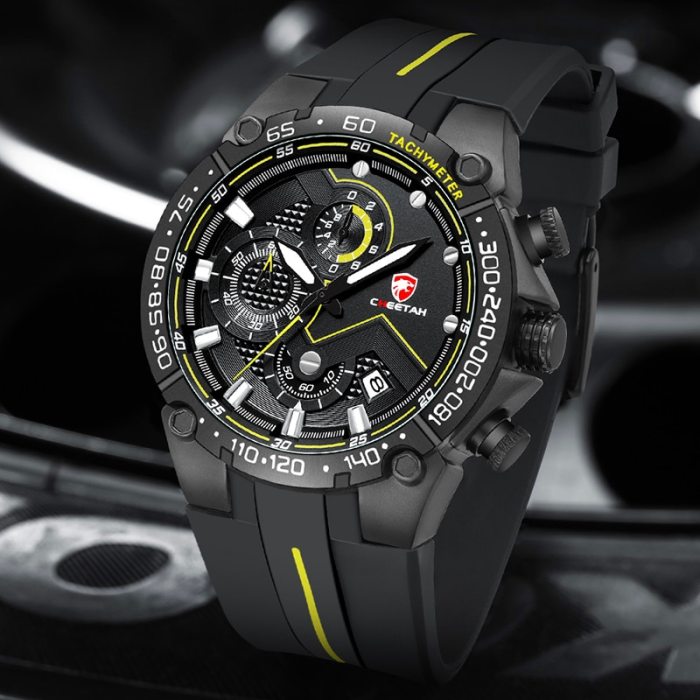 New Mens Watches CHEETAH Top Luxury Brand Chronograph Waterproof Quartz Watch for Men Date Sports Clock Male