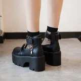 Girl Lolita Retro Gothic Student Doll Shoes Japanese Style Commuter Uniform Leather Princess Shoes Kawaii Anime Cosplay Costumes