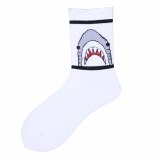 1 pair colorful Men's socks funny European  maple leaf hip-hop In Tube socks cotton personalized sports  basketball socks women