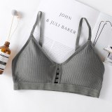 Sexy Push Up Bras For Women Lingerie Bralette Front Hollow Solid Color Bra Wireless Brassiere Seamless Underwear Female Intimate