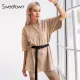 Sweetown Casual Workout Women Two Pieces Sets Short Sleeve Sporty Active Wear Fashion Outfit Summer Top And Biker Shorts Set