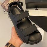 2020 Sandal Summer magic stick white black cowskin Genuine leather platform fashion sandals women Flats shoes size 35-40