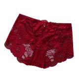 Underwear Women Plus Size Sexy Lace Panties Transparent Briefs Seamless Lingerie Lady Panties Cotton High-Rise For Weight 100KG