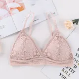 French thin Cup Wireless push up Bra New Sexy Deep V Lace Underwear Women's Bra Fashion lingerie bralette underwear