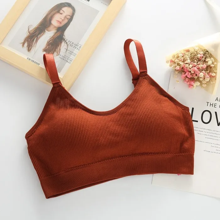 Jerrinut Sexy Bra Underwear Bas For Women Bralette Seamless Padded Bra Lingerie Cotton Wireless Fitness Tops Brassiere Bra