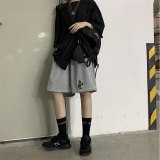 Korean Style Aliens Harajuku Casual Loose Straight Jogger Bike Shorts Female High Waist Summer Sports Running Vintage Hotpants