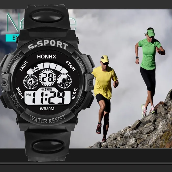 Children watch LED electronic watch Luxury Men Analog Digital Military Sport Waterproof Luminous Wrist Watch Bracelet watch YE1