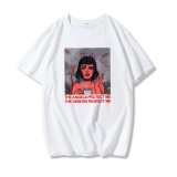 print T-shirt chic Harajuku vintage BF large size loose top women's fashion T-shirt