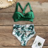 Sexy High Waist Bikini 2020 Halter Plus Size Swimwear Women Swimsuit Female Bikini Set Bodysuit Bathing Suit Summer biquini XXL