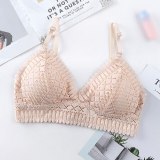 Female Wireless Push Up Bras Thin Soft Underwear Seamless Deep V Lace Bras for Women Sexy Lingeries