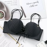 Push Up Bras For Women Seamless Lingerie Sexy Striped Bralette Wireless Brassiere Female Underwear Intimates 2020 New #F