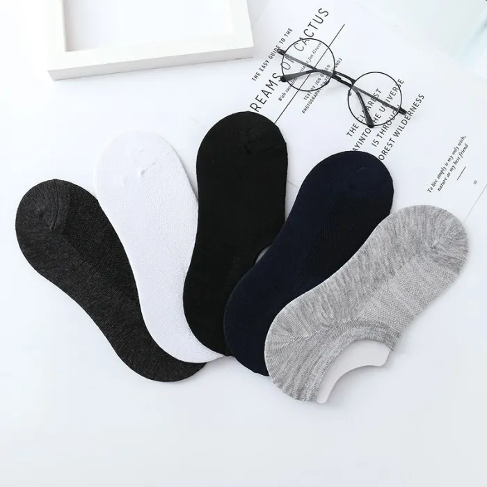 22 Styles 5 Pairs/lot Men Summer Cotton Socks Solid Color Striped Animals Ship Socks Fashionable Male Ankle Socks