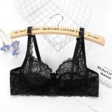 Yenlice 2020 Sexy Women Lace Gauze Bra Push Up 3/4 Cup Hook-and- Eye Breathable Ultra-thin Bra Lingerie Bralette Underwear New