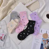 Ladies Socks Cotton Stars Moon Creative Fun Socks Universe Starry Sky Trend Harajuku Novelty Cute Middle Tube Women Cotton Socks