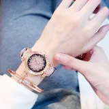 2019 Women Watches Set Starry Sky Ladies Bracelet Watch Casual Leather Sports Quartz Wristwatch Clock