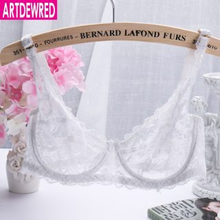 2018 NEW Sexy Women Lace Bra Luxury Cotton Mesh Bralette Lingerie Female Seamless Unpadded Floral Brassiere Intimates Femme