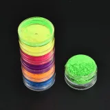6 Color/Sets Lasting Fluorescent Matte Eyeshadow Neon Pigment Powder Halloween Decoration Eyeshadow Palette Beauty Glazed