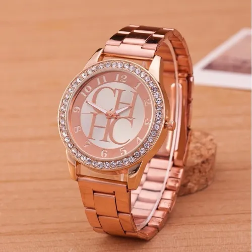 2019 New Top Brand Women's Watch Luxury Gold Stainless Steel Sports Watch Unisex Quartz Watch Women's Watch