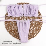 Sexy Micro Women Bikini 2020 Mujer Swimsuit Bandeau Bikinis Set Two-piece Swimwear Push Up Bathing Suit Female Beachwear Biquini