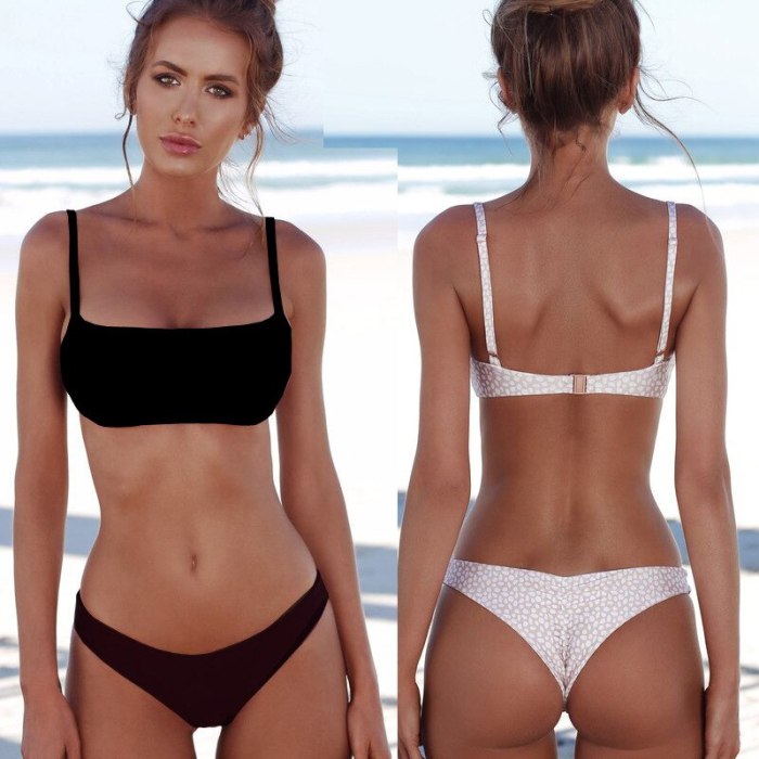 Lefeel 2019 Sexy Bikini Set Women Swimsuit Solid Bikini Backless Swimwear Low Waist Bathing Suit Female Brazilian Biquini