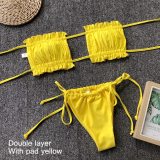 Sexy Micro Women Bikini 2020 Mujer Swimsuit Bandeau Bikinis Set Two-piece Swimwear Push Up Bathing Suit Female Beachwear Biquini