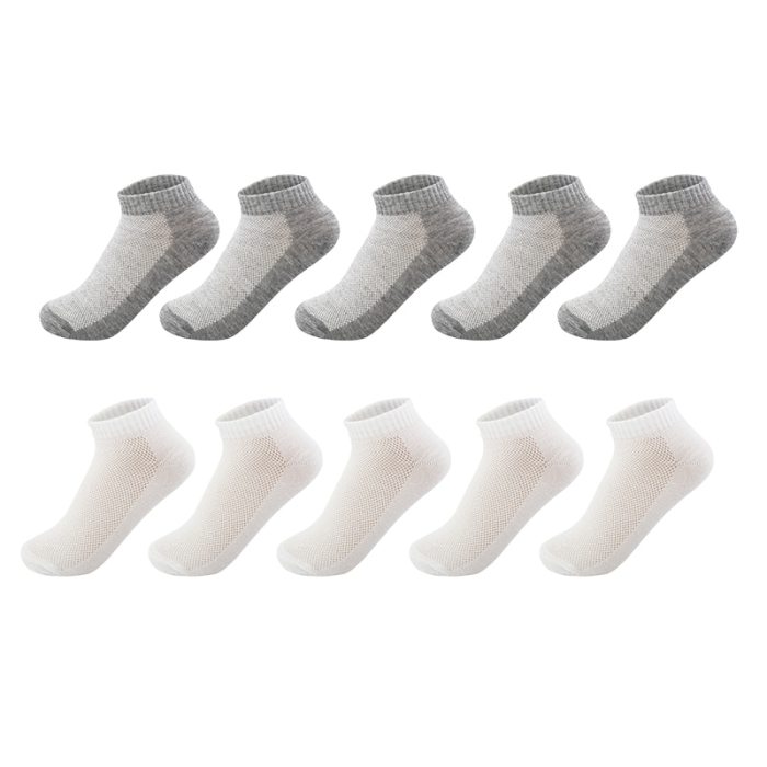 20Pcs=10Pair Breathable Men's Socks Short Ankle Socks Men Solid Mesh High Quality Male Boat Socks HOT SALE 2020 Hot