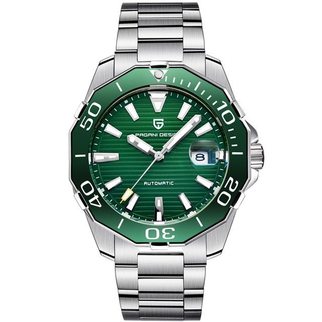 New  DESIGN 100m Waterproof Mechanical Watch NH35A Movement Classic Blue Dial Luxury Men Automatic Watches Stainless Steel