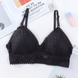 Female Wireless Push Up Bras Thin Soft Underwear Seamless Deep V Lace Bras for Women Sexy Lingeries