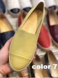 Moccasins Shallow Mouth Slip On Soft Knitting Flats For Women Fashion Comfortable Genuine Leather Women Shoe Size35-42