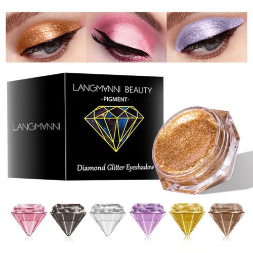 ELECOOL High Quality Liquid Eye Shadow Glitter Glitter Green Metal Radiant Purple Gold Metal Female Cosmetics TSLM1