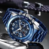 Men's Watch Quartz Clock Male Fashion Stainless Steel Wristwatch with Auto Date Design Casual Business New Watch