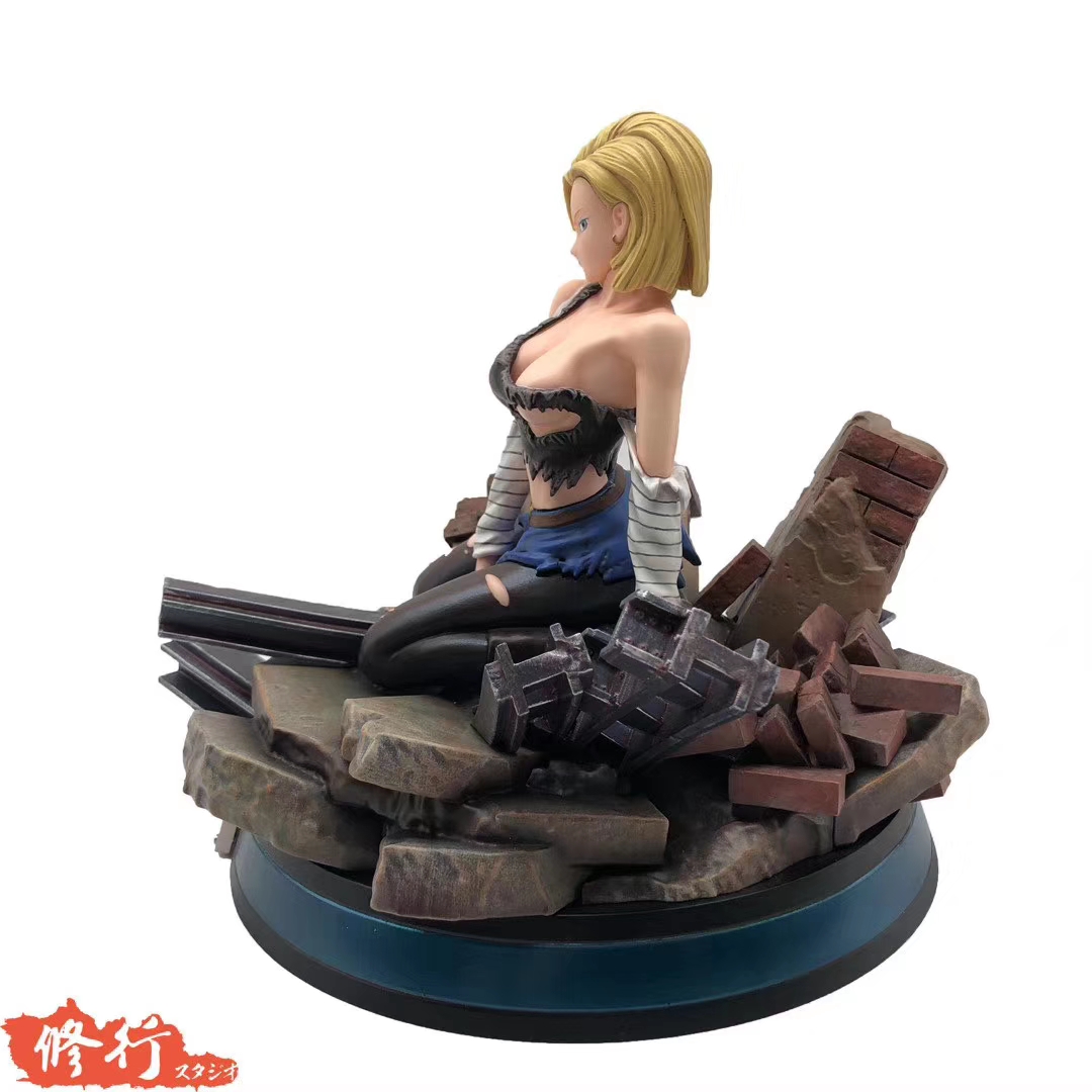 dragon ball z android 18 statue