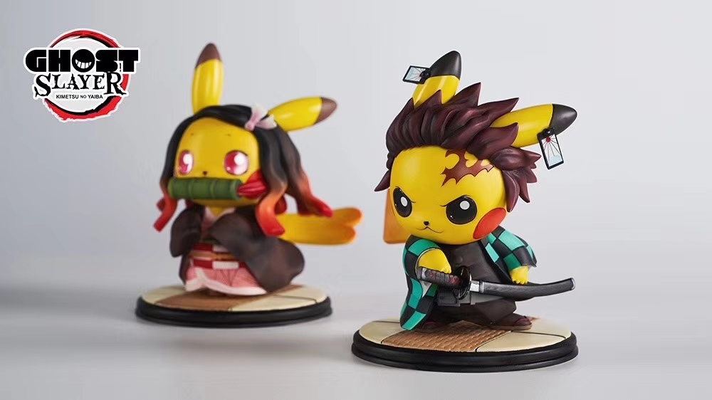 nezuko pikachu figure