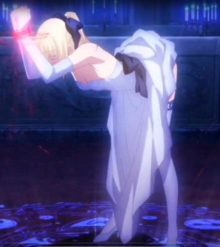 Pre Order Hobbyhouse Fate Stay Night Saber Pure White Dress 1 4 Scale Resin Statue Deposit