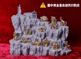 【In Stock】Personal Custom Saint Seiya THE LOST CANVAS Athena and The Zodiac Gold Saint Scene Base Resin Statue