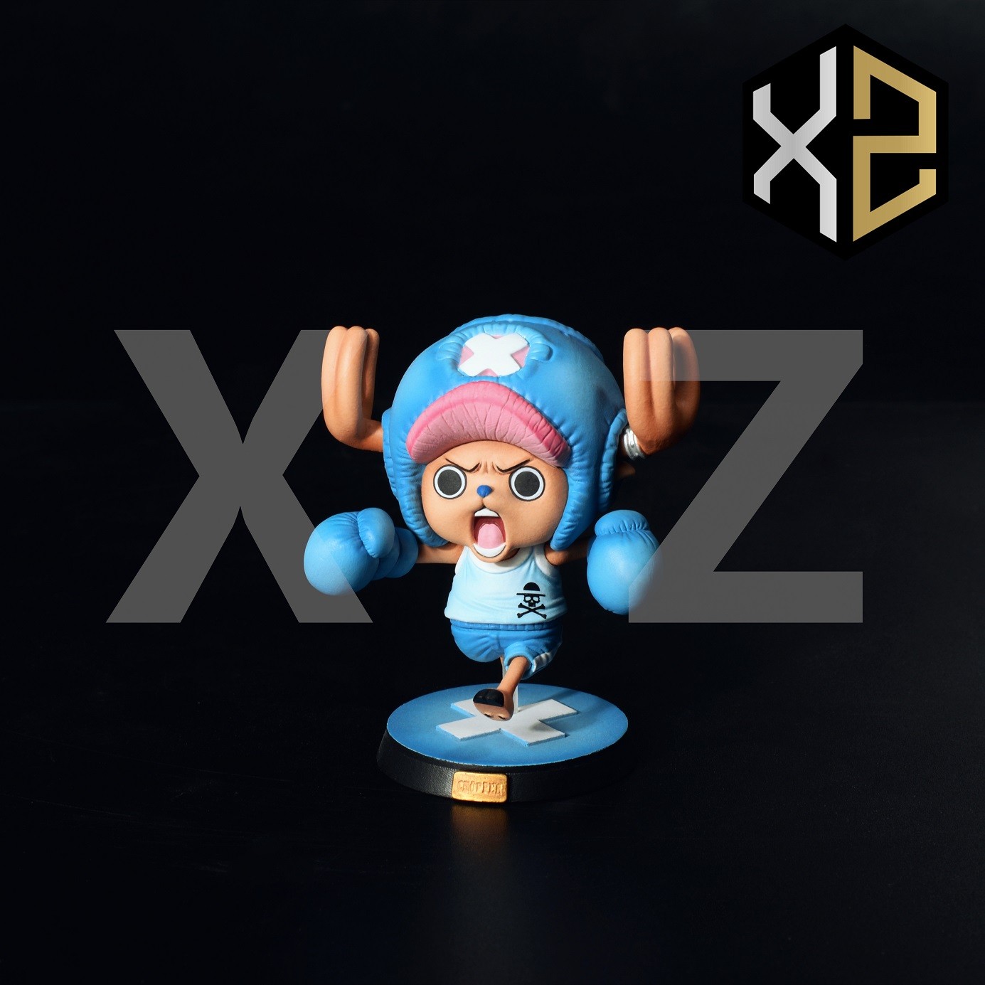 chopper resin statue