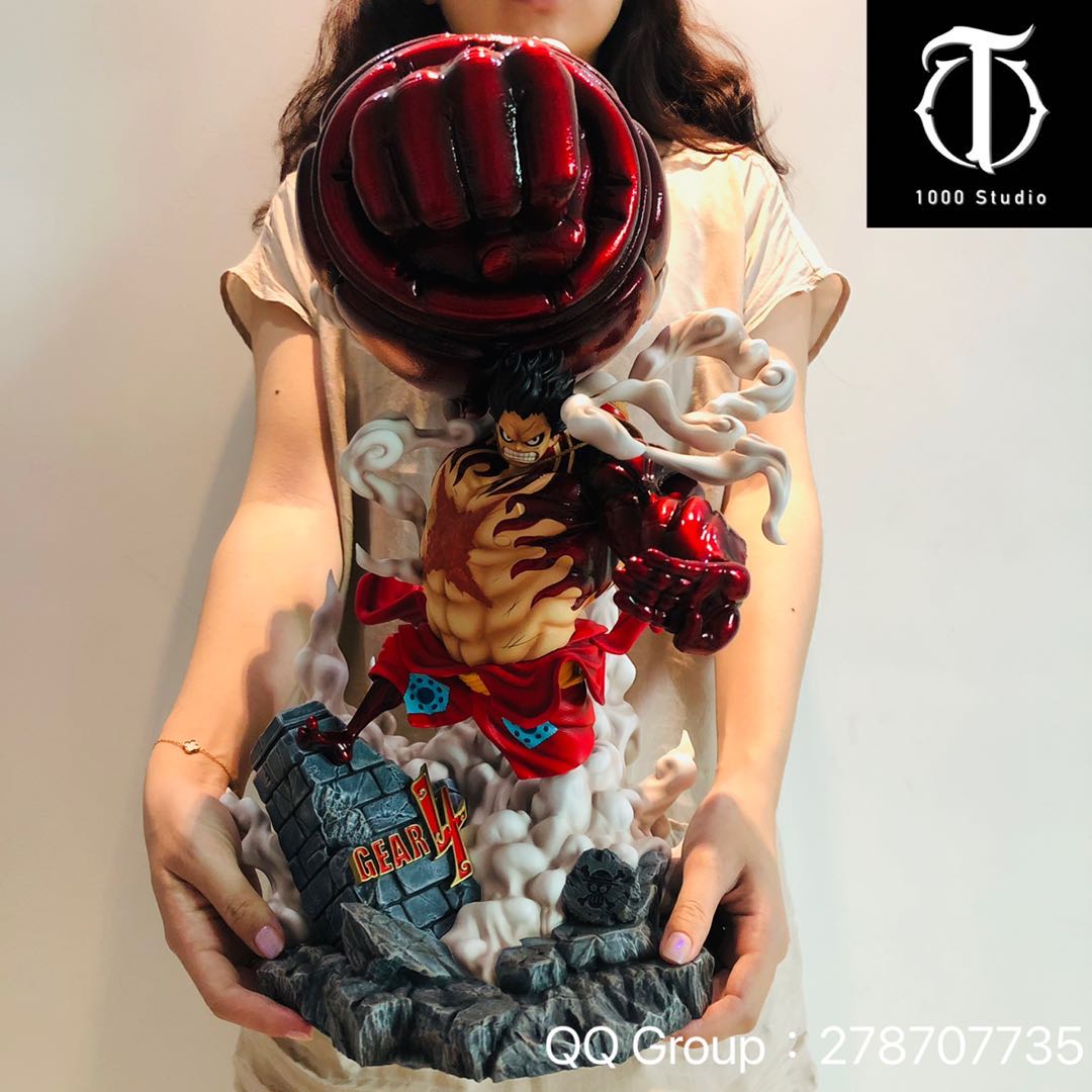 luffy resin statue