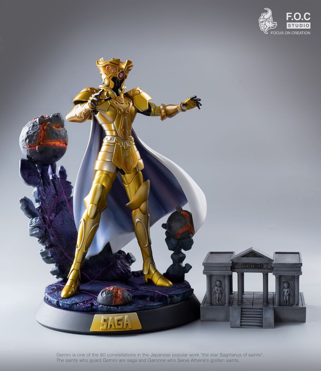 FOC Studio Saint Seiya Gold Saint SaGa Standard Ver GK Collector Resin Statue