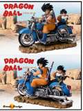 【In Stock】GD-Studio Dragon Ball Z Goku Father and Son on the Motorbike Resin Statue