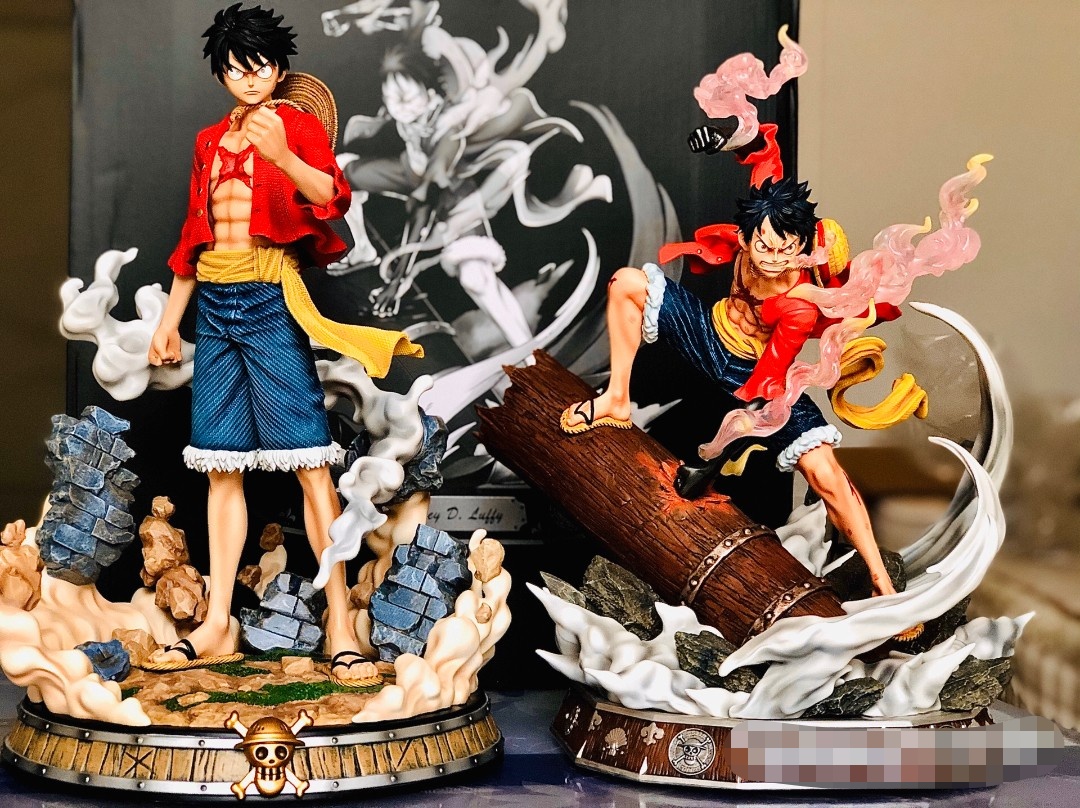 luffy resin statue