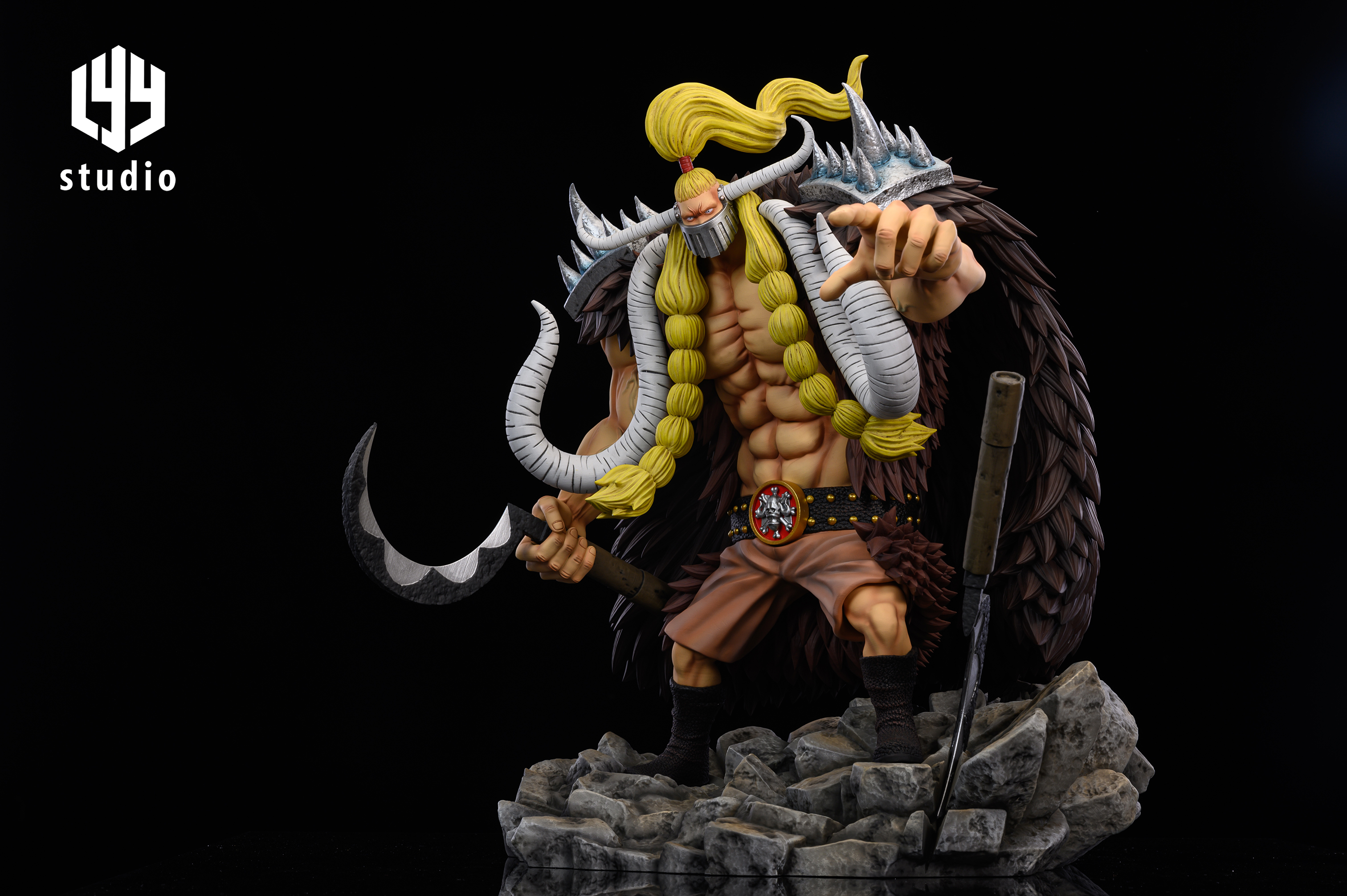 Pre order】OMG Studio One-Piece Yonko KAIDO Pirates King Jack Queen Resin  Statue Deposit