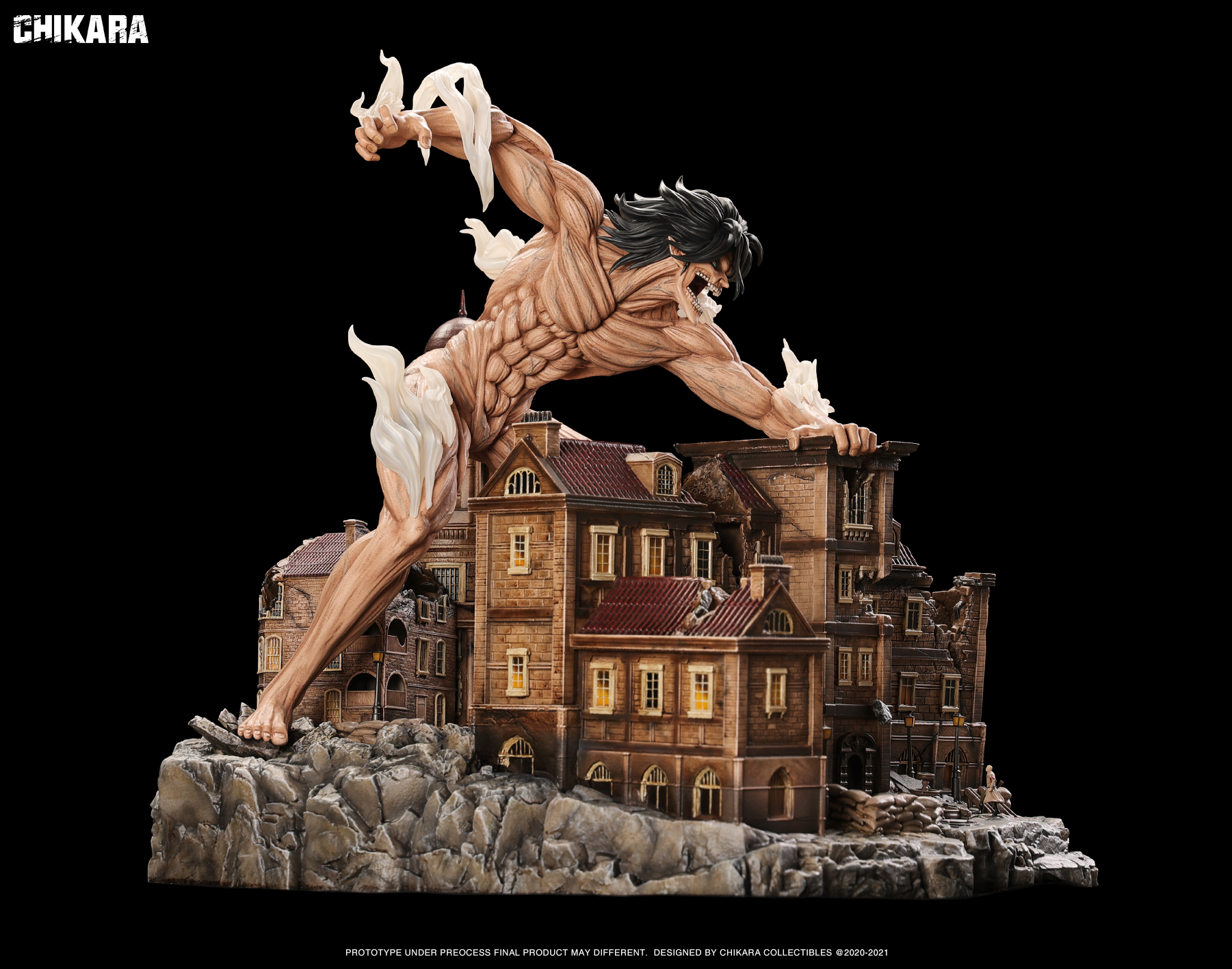 resin statue attack on titan