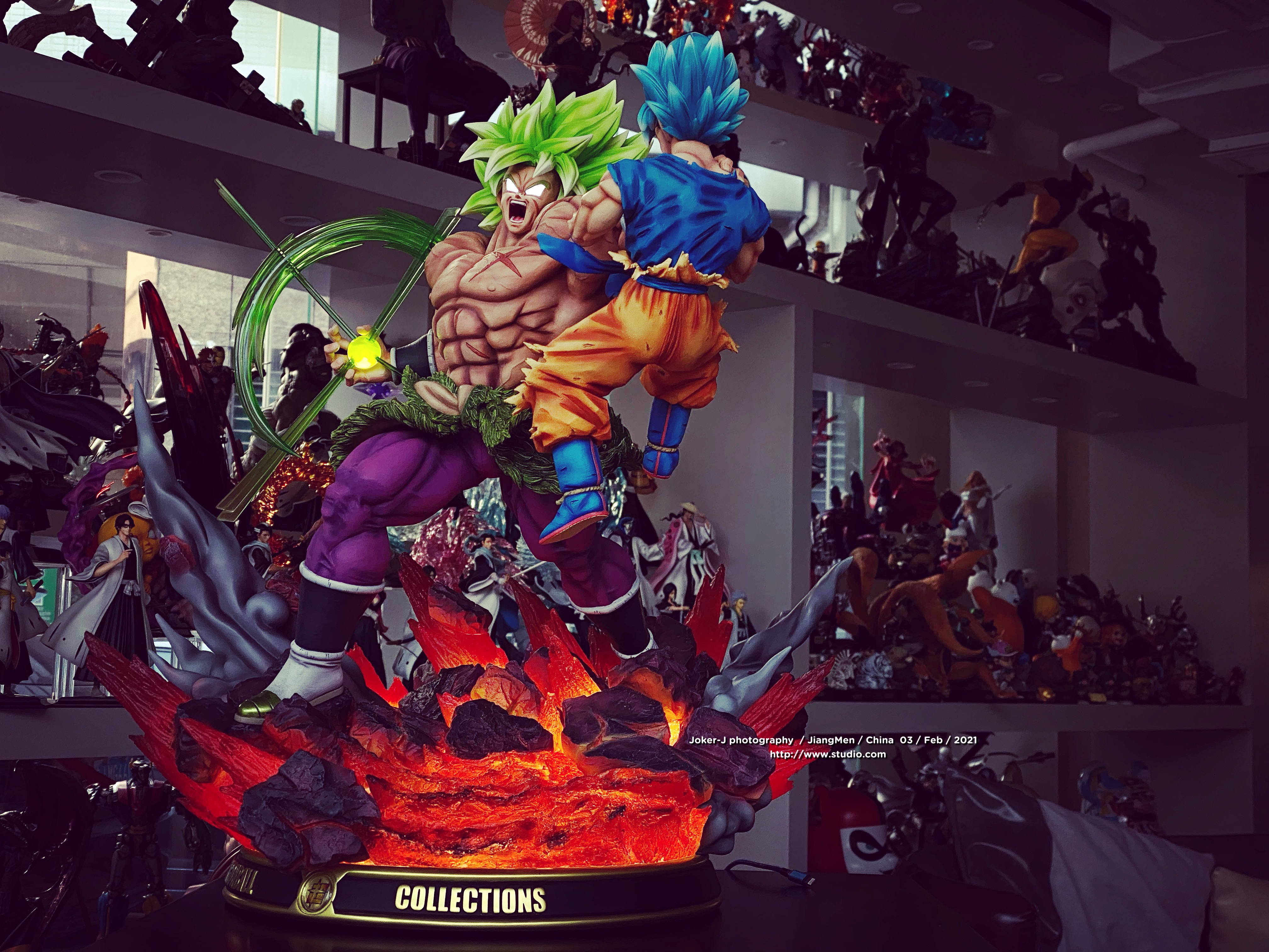 dragon ball super broly goku statue