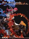 【In Stock】Hero Belief Studios Demon Slayer:Rengoku VS Akaza あかざ  Resin Statue